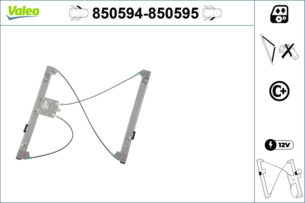 Window Regulator - 850594 VALEO